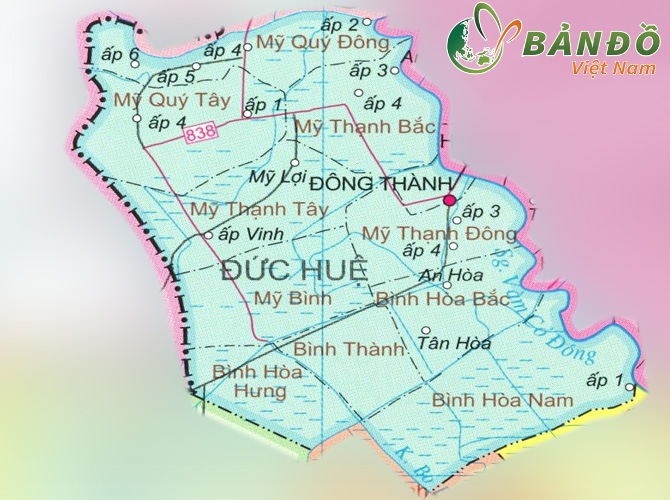 Bản đồ hành chính xã huyện Đức Thuận