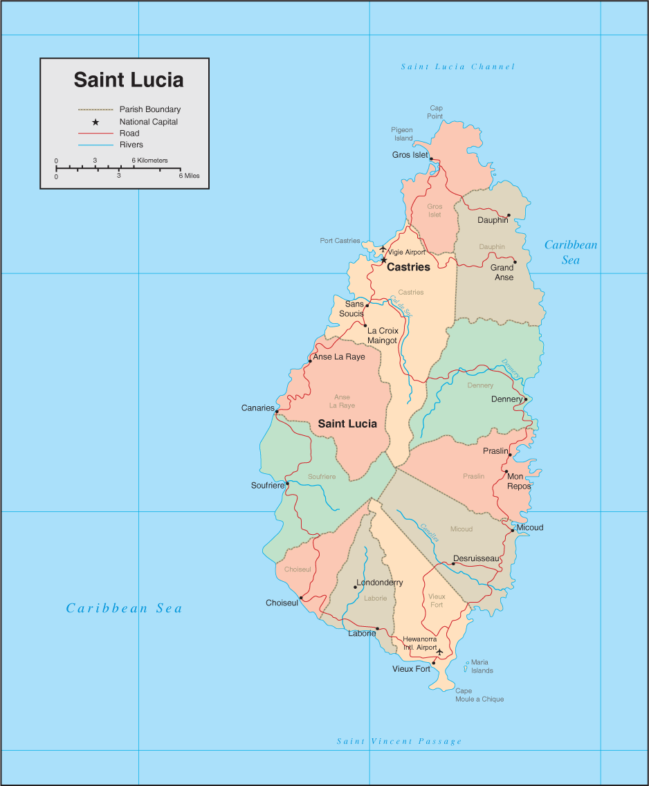 24102353 3 saint lucia map