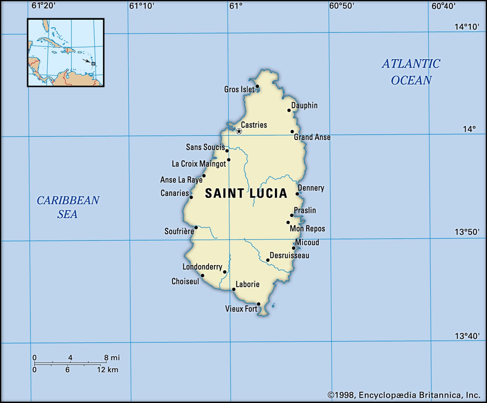 24102412 saint lucia map