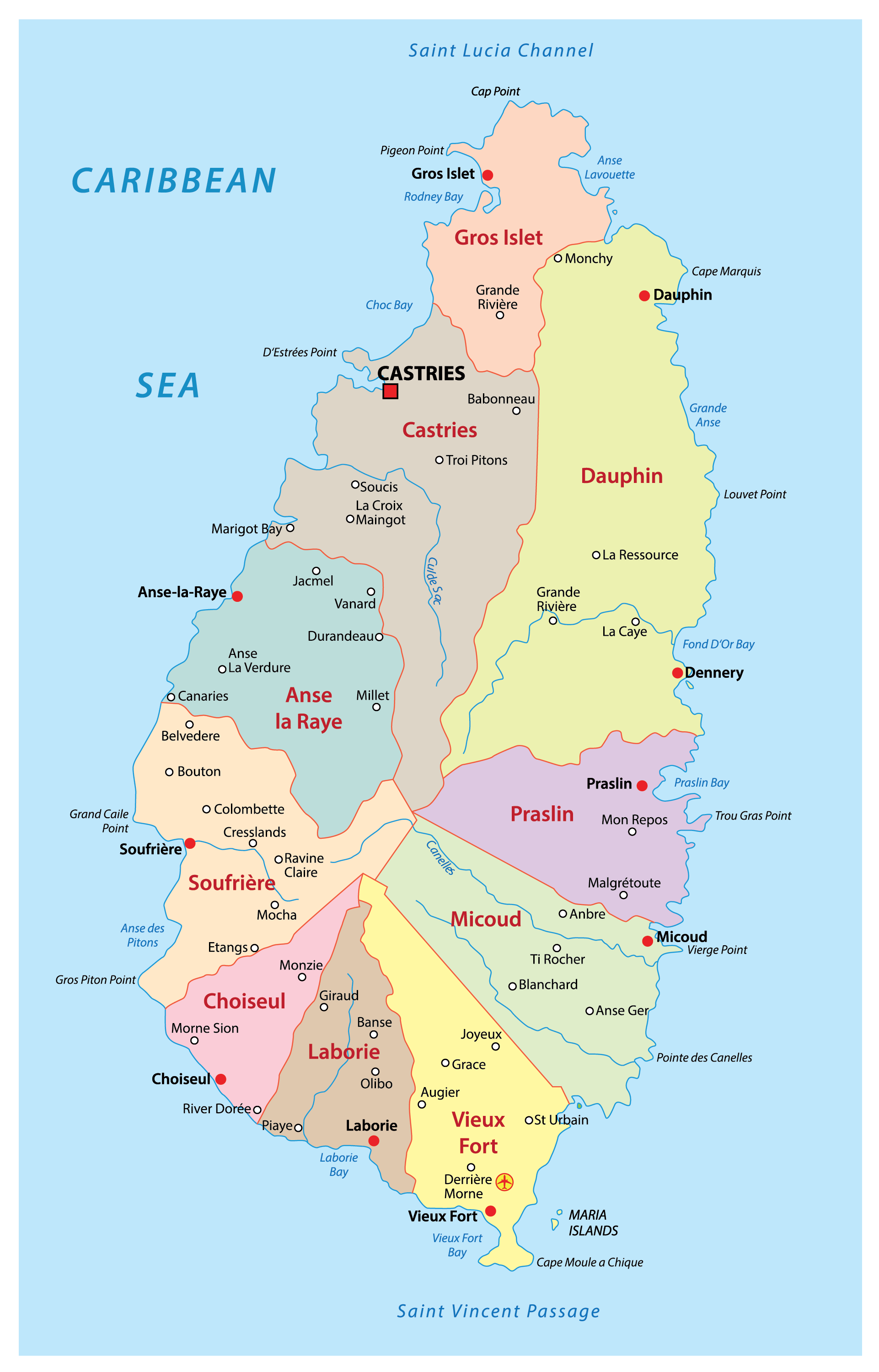 24102529 4 saint lucia map