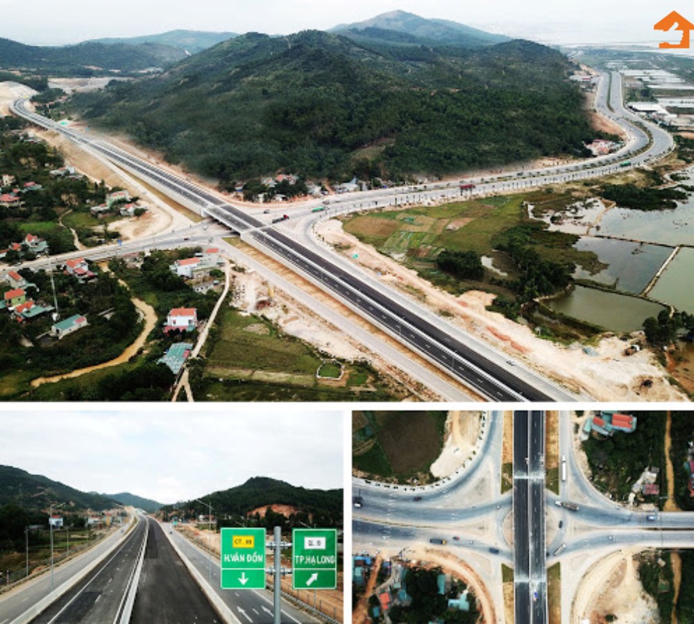 Hình ảnh đoạn cao tốc Hạ Long Vân Đồn