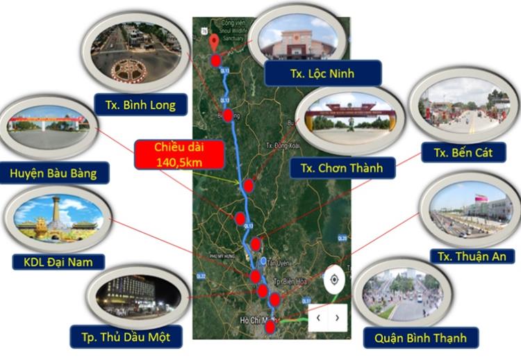 Vị trí dự án Đức Phát 3 Bàu Bàng