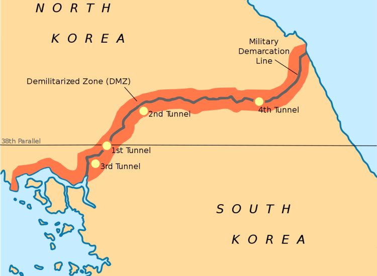 Đường phân giới giữa Bắc và Nam Triều Tiên
