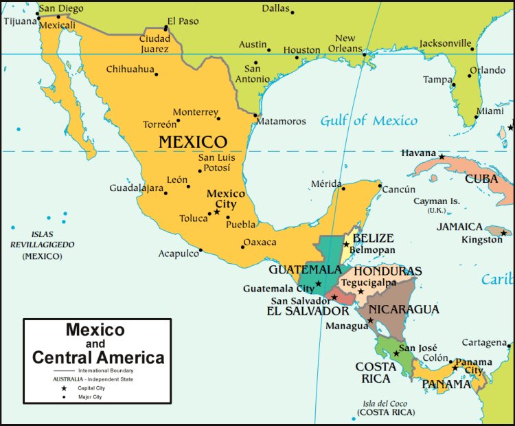 Bản đồ của Mexico