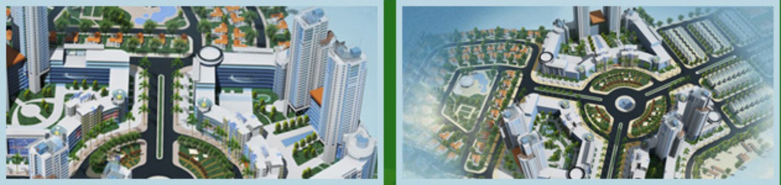 Phối cảnh khu phức hợp Green Square Dĩ An City Bình Dương