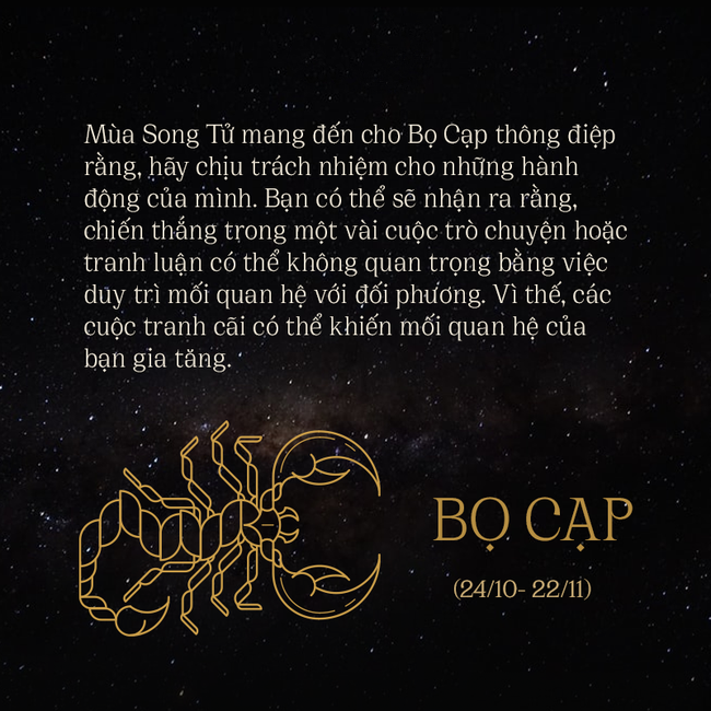 Cung Bọ Cạp (Hổ Cáp) Tính cách, Tình yêu và Sự nghiệp