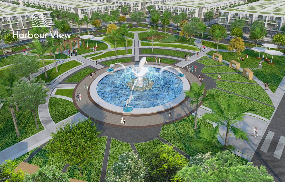 Công viên trung tâm dự án Hiệp Phước Harbour View Long An 