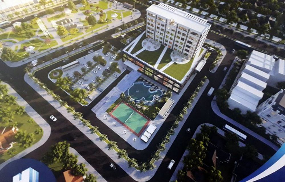 Tiện ích công viên trung tâm dự án GoldCity Quang Tri RiverSide 
