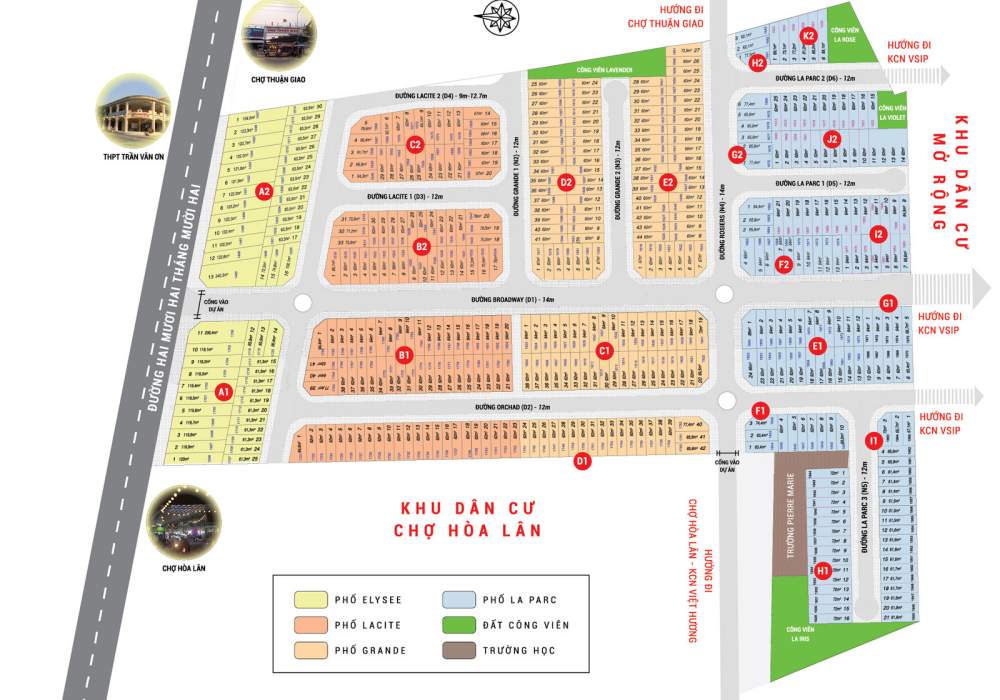 Mặt bằng tổng thể dự án Lộc Phát Residence 