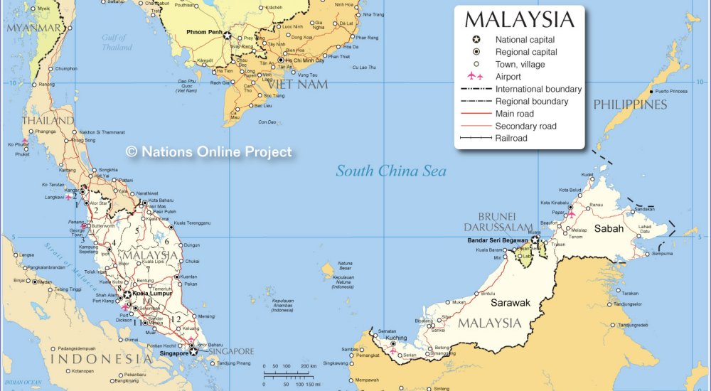 bản đồ của malaysia