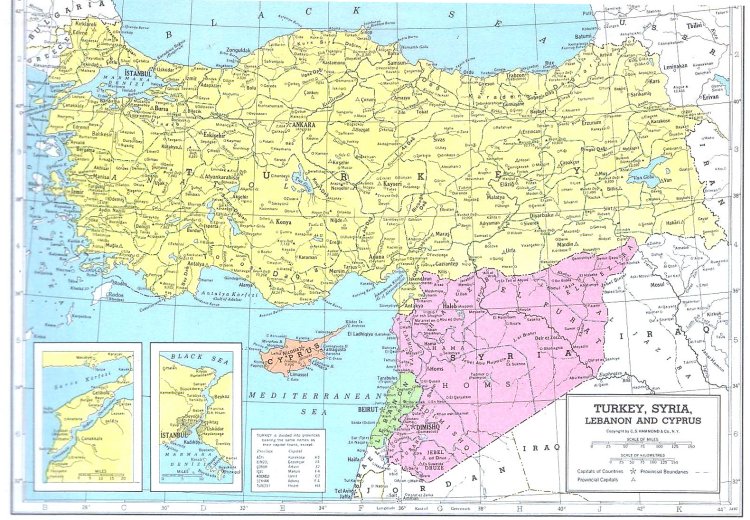 Bản đồ của Thổ Nhĩ Kỳ