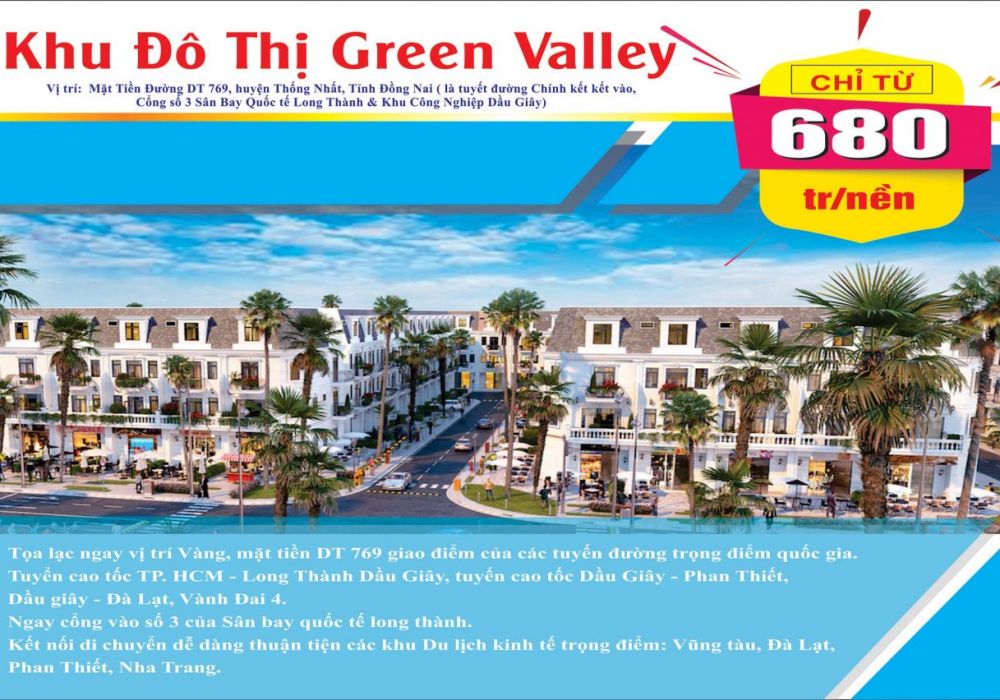 Tổng quan dự án Green Valley Thống Nhất Đồng Nai