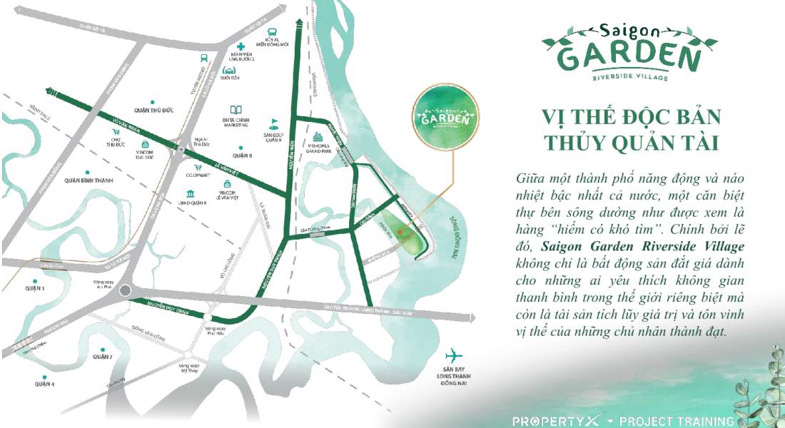 Vị trí dự án Saigon Garden Riverside Village 