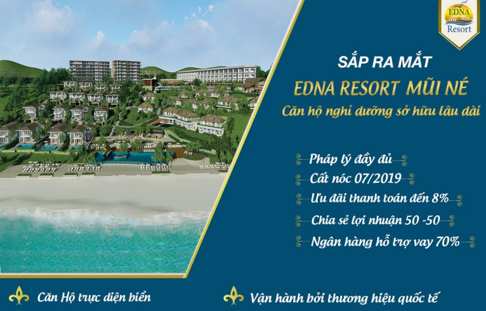 Phối cảnh tổng quan dự án Edna Resort Mũi Né