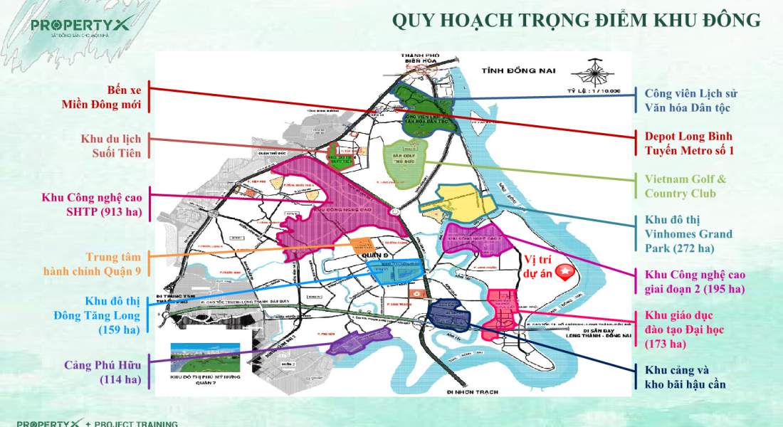 Quy hoạch trọng điểm Khu Đông