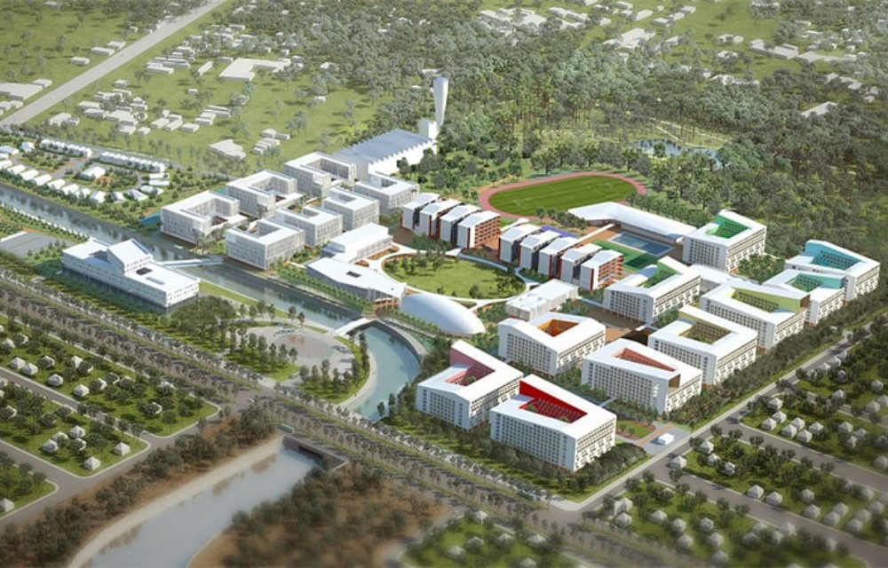 Phối cảnh trường đại học Quốc tế Việt Đức sắp đưa vào hoạt động