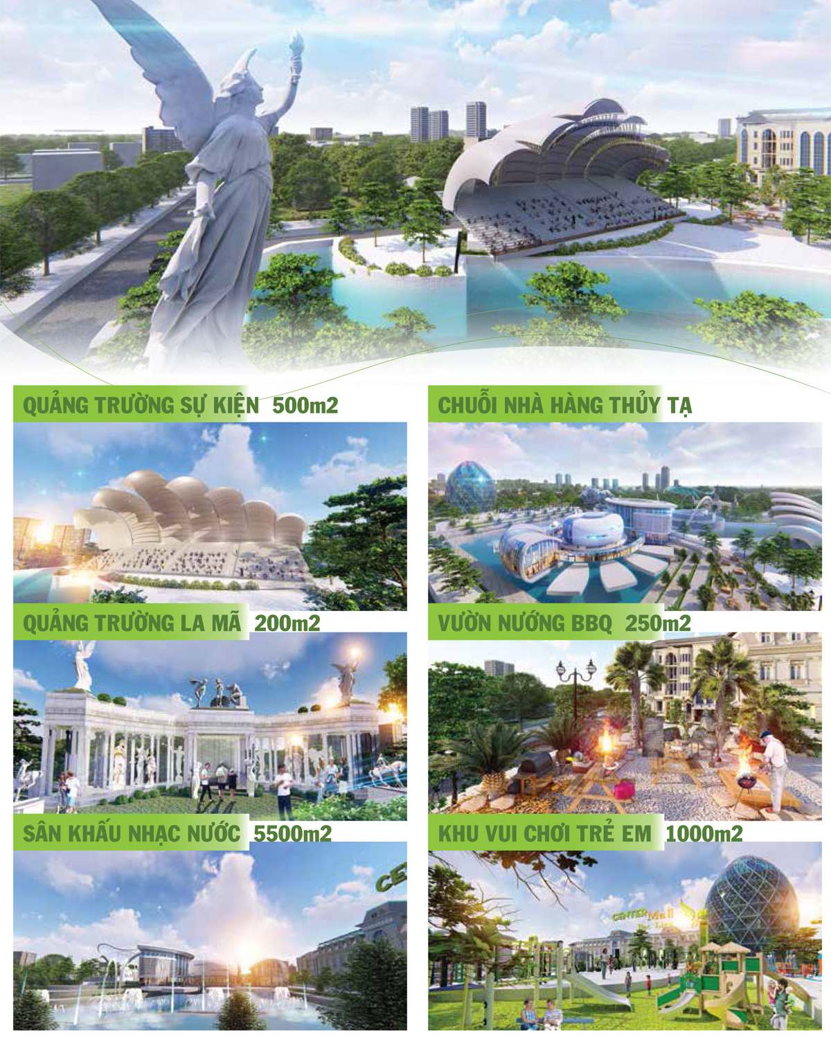 Tiện ích Center Mall Bạc Liêu