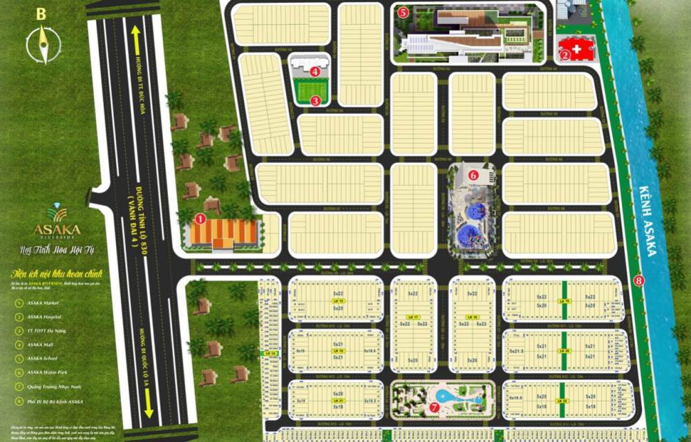 Mặt bằng dự án Asaka Riverside
