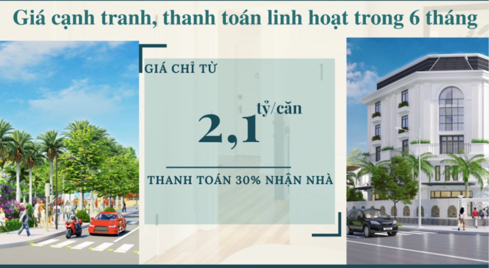 Giá bán Paragon City - Kim Kim Trần tại Bình Dương chỉ từ 2.1 tỷ/căn. Đặc biệt ưu đãi đợt 1 thanh toán 30% nhận nhà ngay