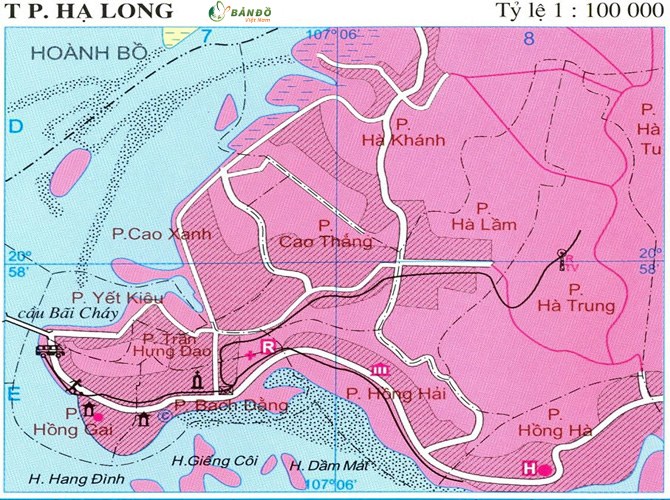 Bản đồ hành chính Huyện Đầm Hà 