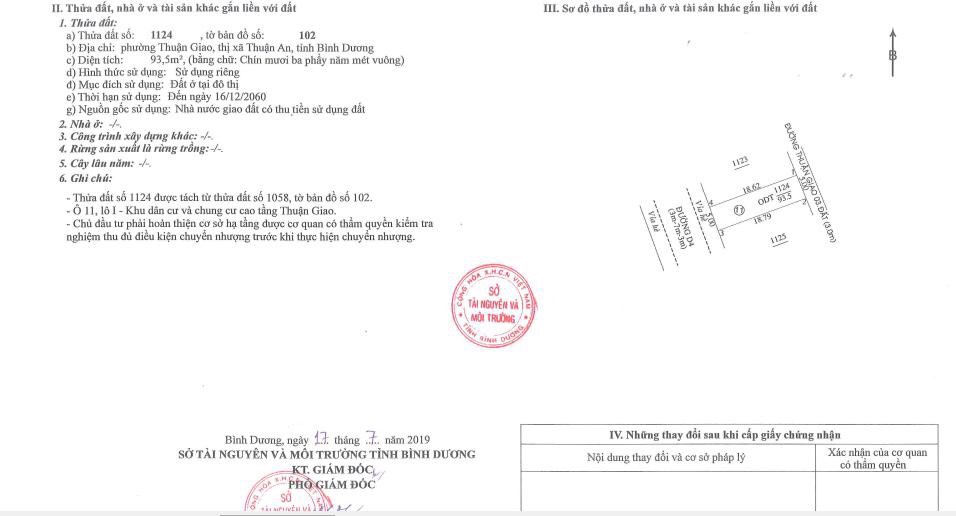 Sổ hồng từng nền dự án Hài Mỹ New City