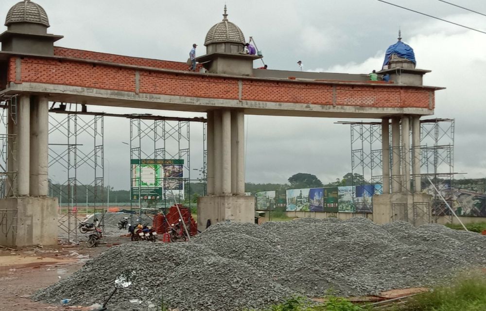 Cổng dự án Hưng Long Residence
