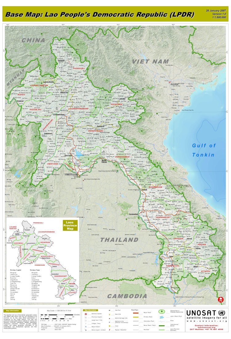 Bản đồ nước Lào