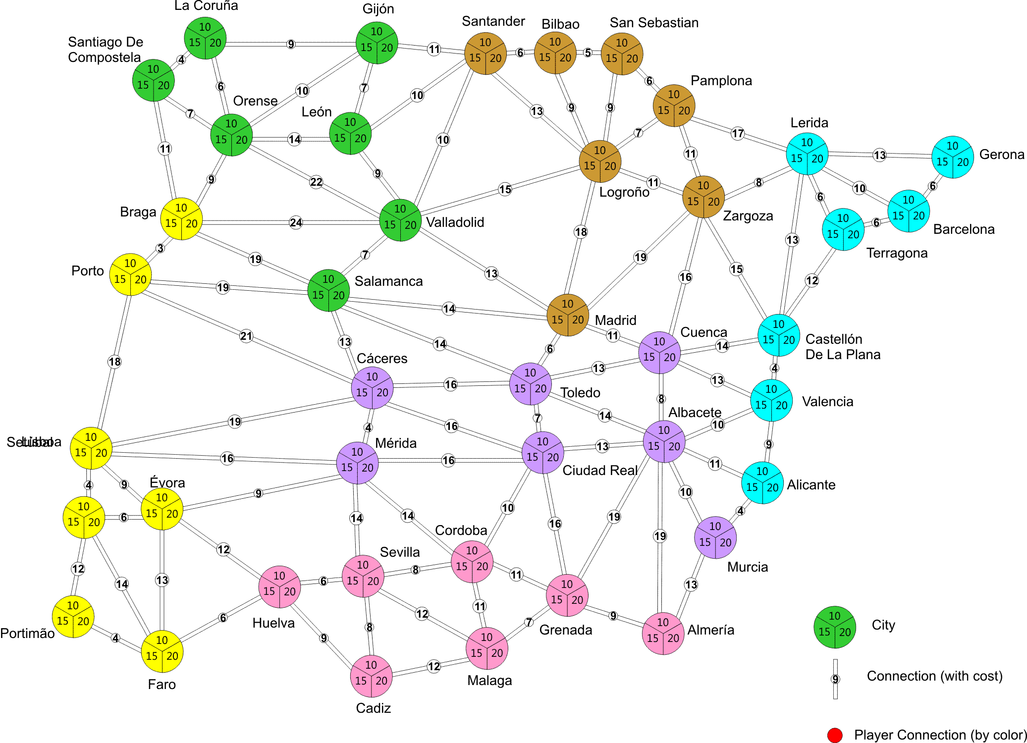 Bản đồ du lịch Bồ Đào Nha