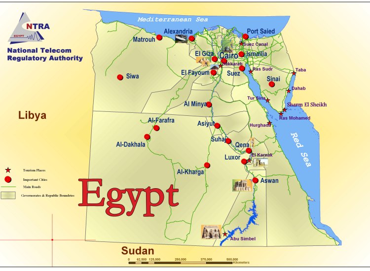 Bản đồ của Ai Cập