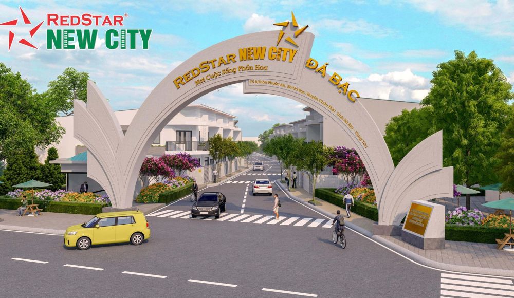 Cổng chính dự án đất nền Redstar New City Bà Rịa Vũng Tàu