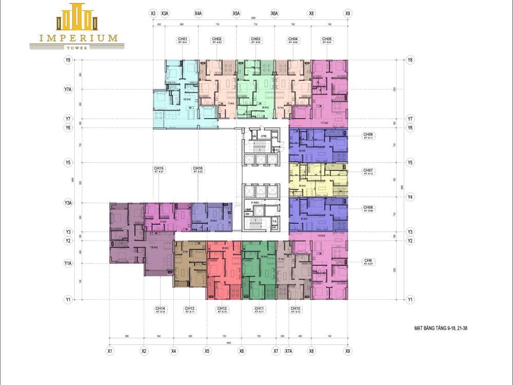 Mặt bằng tổng thể căn hộ Imperium Town Nha Trang