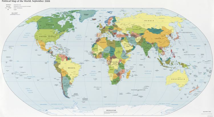 Bản đồ dùng thế giới