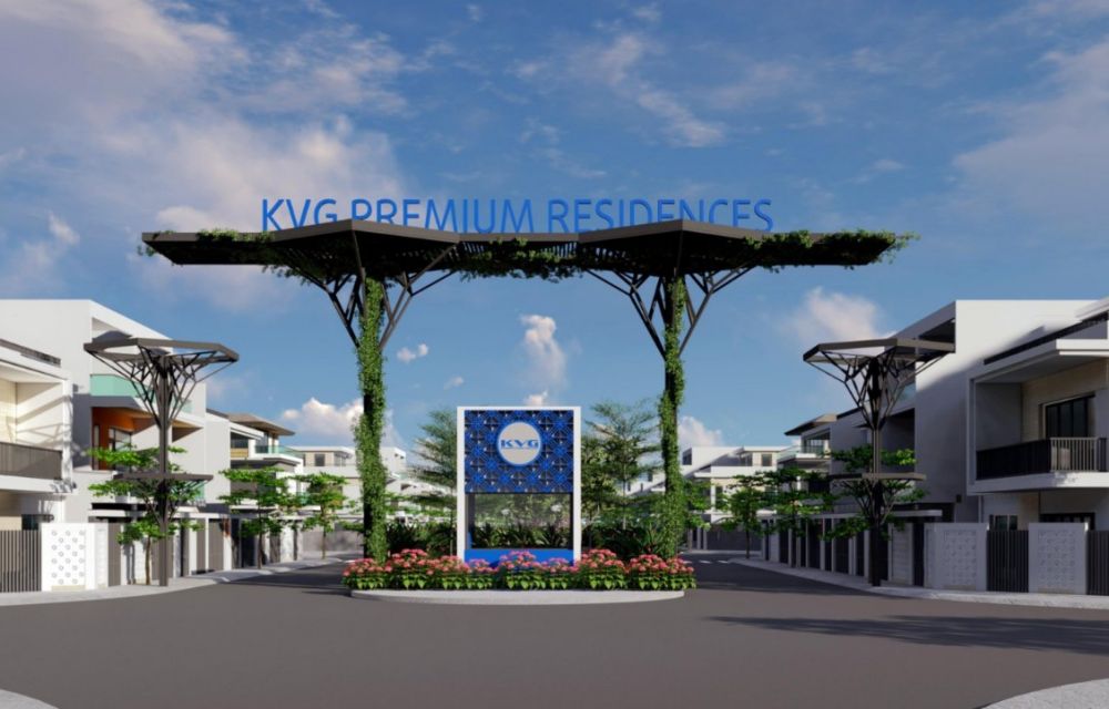 Cổng chính dự án KVG Premium Residences Nha Trang
