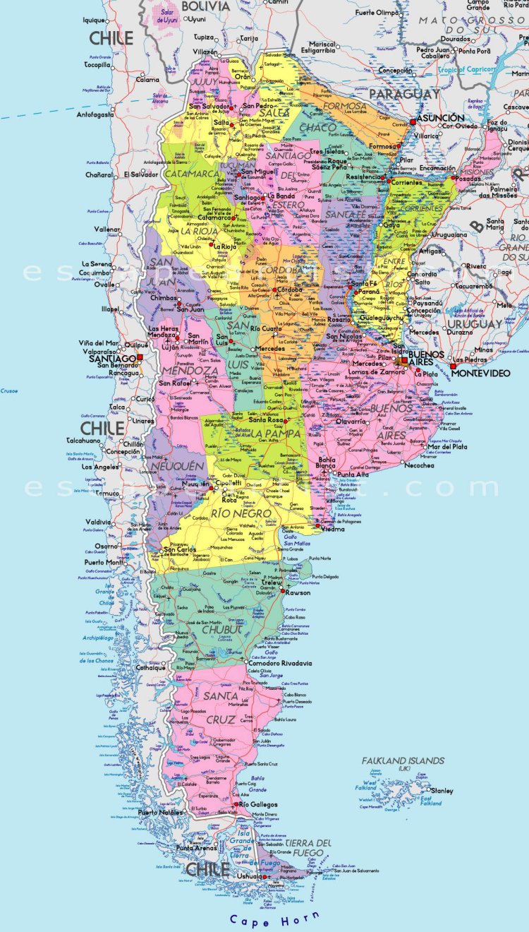 Bản đồ Argentina