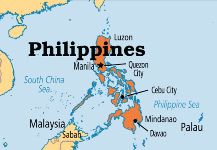 Bản đồ Phi-líp-pin (Philippines) khổ lớn phóng to năm 2022