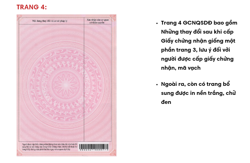 Trang 4: Cách đọc giấy chứng nhận quyền sử dụng đất