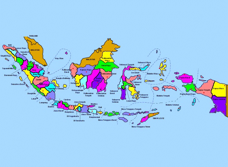 Bản đồ của Indonesia