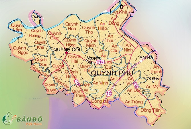 Bản đồ hành chính Huyện Quỳnh Phụ