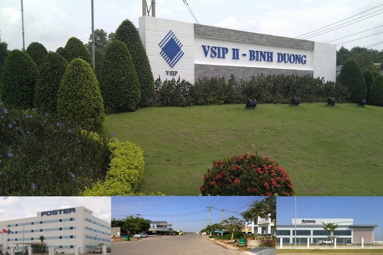 Cổng chính Khu công nghiệp VSIP II Bình Dương