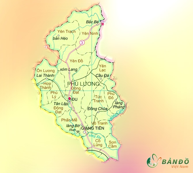 Bản đồ hành chính Huyện Phú Lương