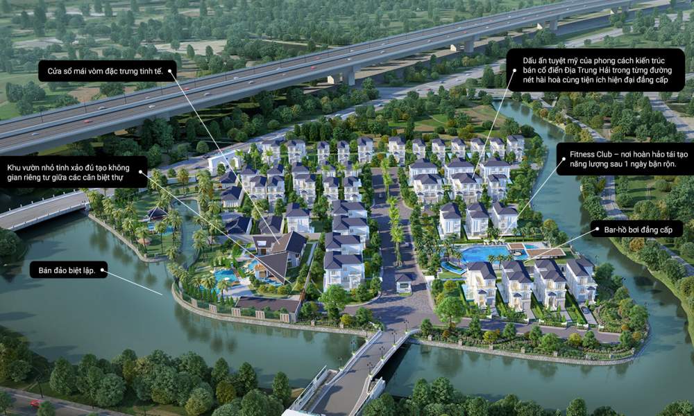 Phối cảnh Biệt thự The Venica Khang Điền