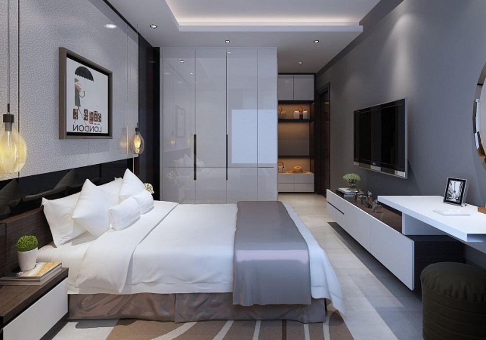 Thiết kế Phòng ngủ căn hộ chung cư QMS Tower 2 Tố Hữu Hà Nội