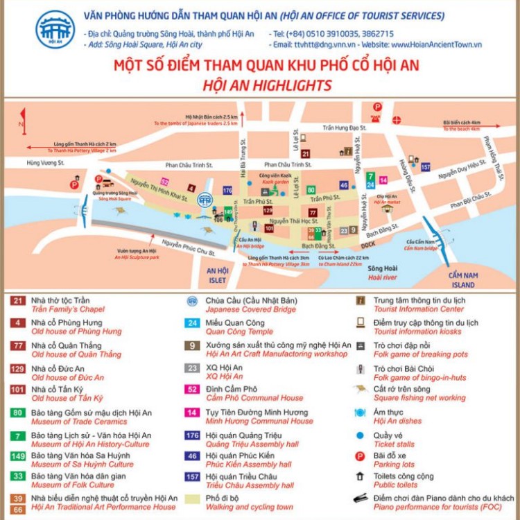 Một số địa điểm du lịch tại Phố cổ hội An