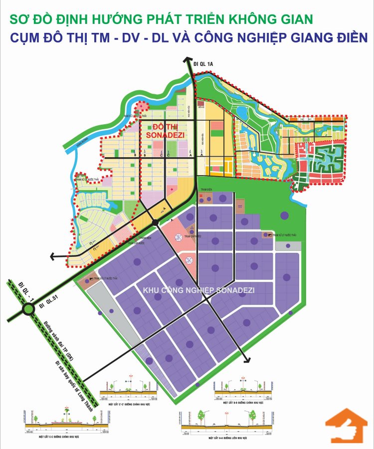 Bản đồ khu công nghiệp Giang Điền
