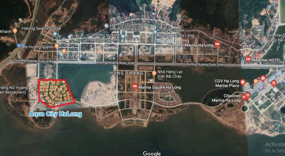 Vị trí dự án Aqua City Hạ Long Quảng Ninh