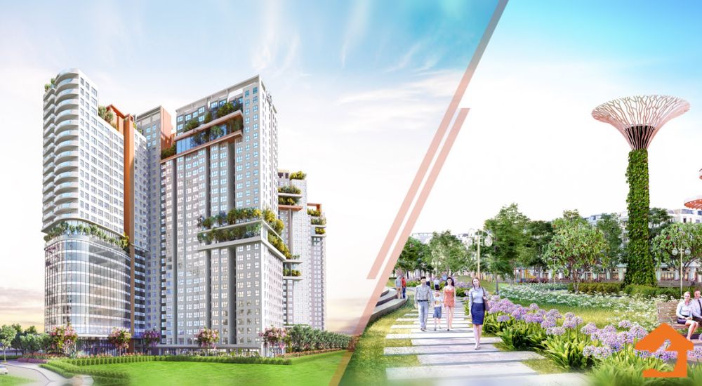 Phối cảnh dự án căn hộ Aster Garden Towers (Tecco City) Bình Dương