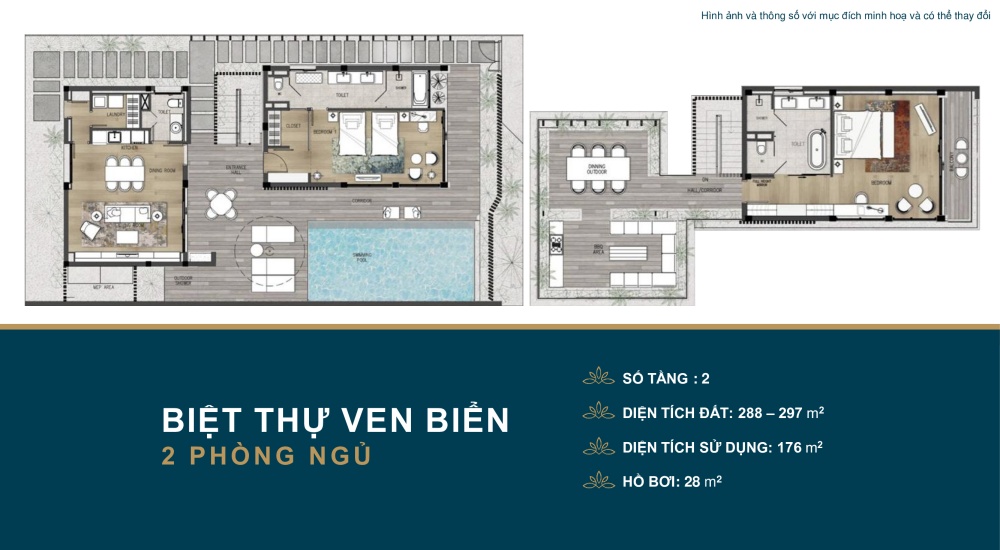 Thiết kế Biệt thự 3 PN của dự án Shantira Beach Resort & Spa