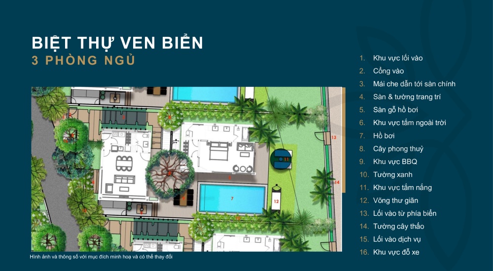 Thiết kế Biệt thự ven biển 3 PN của dự án Shantira Beach Resort & Spa