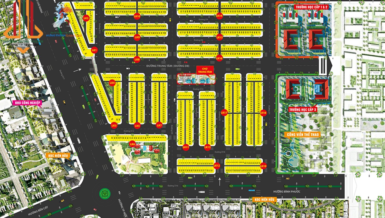 Toàn cảnh dự án Hưng Thịnh Golden Land