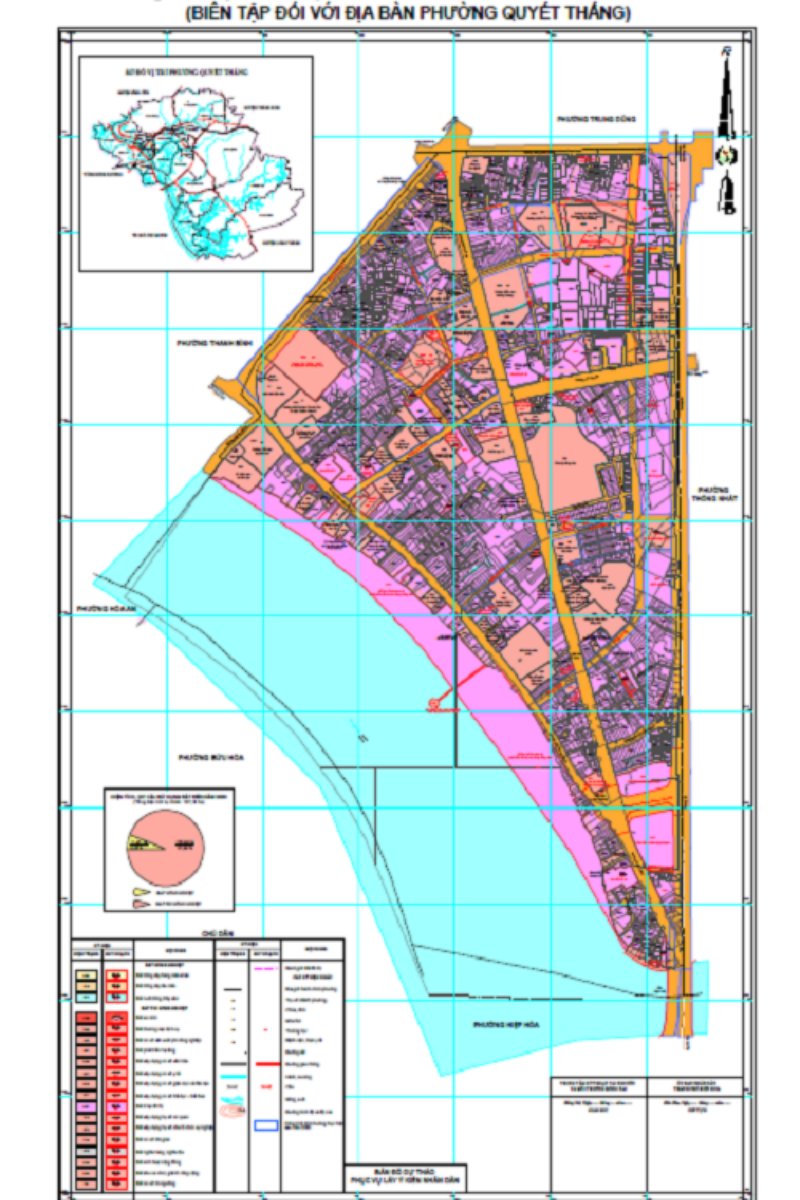 Bản đồ quy hoạch phường Quyết Thắng